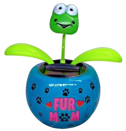 Fiori danzanti a energia solare, decorazione floreale per auto, decorazione floreale a energia solare, in vasi colorati, teste oscillanti solari per finestre, decorazioni floreali per ufficio,