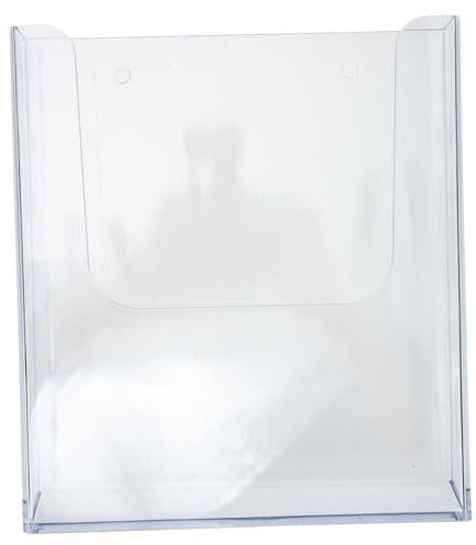 BESTOYARD Wandmontierter Acryl Mailbox Briefhalter für Papier und Dokumente | Büro und Zuhause Einsetzbar, Transparente Ausführung, Platzsparende Wandmontage, Geordnete Ablage