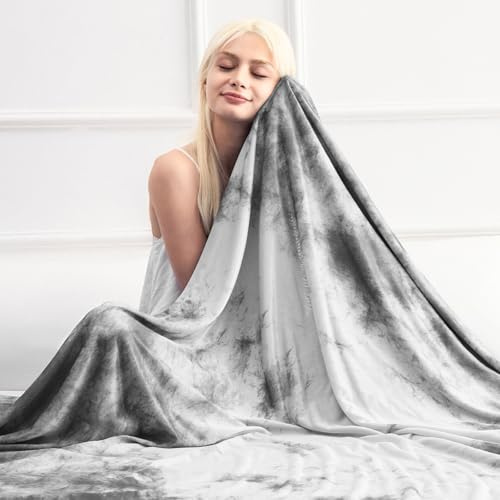 Marchpower Arc-Chill Cooling Blanket for Hot Sleepers Queen Tie-Dye Gray