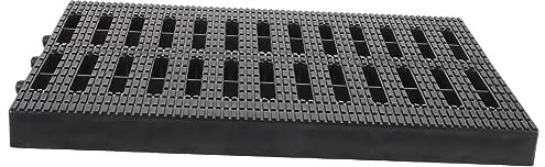 Couverture de Tranchée Extérieure en Plastique Noir à Structure Grille