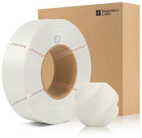 CCTREE Original PLA Matte Refill Filament 1,75 mm, Knochenweiß 11103 | ohne Spule, Matte Surface Texture,3D Druckfilament mit RFID für Bambu Lab A/X/P/H 3D Drucker Series,AMS,1KG +/- 0,03 mm