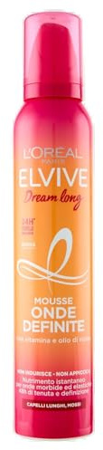 L'Oréal Paris Elvive Dream Long con vitamina e olio di ricino Per Capelli Lunghi, Nutrimento istantaneo per onde morbide ed elastiche 48h di tenuta e definizione, 200 ml