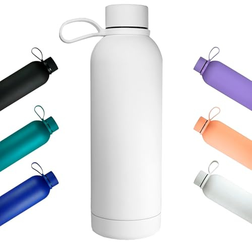 Botella Agua Acero Inoxidable 500 ml – Botella Térmica Reutilizable sin BPA – Aislamiento Doble al Vacío – Hermética y Antifugas – Termo Deportivo para Niños y Adultos