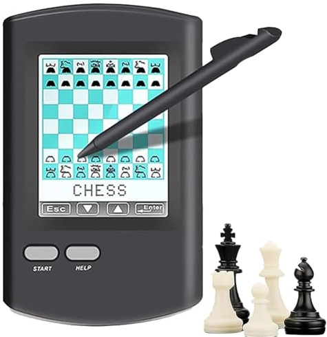 Mini Set Di Scacchi Elettronici, Intelligente, Gioco Di Scacchi Touch For Computer Con Ampio Display LCD, Molteplici Modi For Giocare A Scacchi Elettronici, Portatile, For Giocatore Singolo