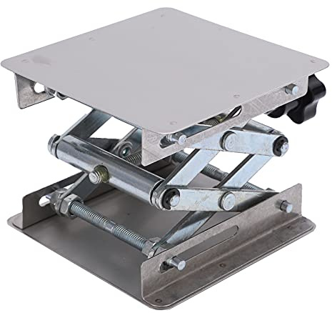 HETHLIF Lifting Platform, Scissor Lift Jack Stand Mini Jack Lift With an Expandable Range From 44mm to 154mm Stainless Steel, Plastic Lifting Platform for RC Car Adjustments