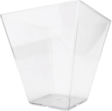 Sillar 50 st dessertglas plast 150 ml, transparenta dessertbägare och skålar, återanvändbara för mousse, pudding, glass och fingerfood – perfekt för fest, bröllop och catering