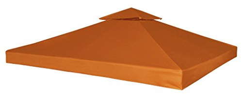 Festnight Toile de Toit Toit de Rechange pour Tonelle Pergola Gazebo Imperméable 3 x 3m 270g/m?