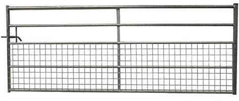 Ruby Half Mesh Galvanised Field Farm Entrance Security Gate Dog Lamb Safe 3ft-10ft (3.05m (10ft))