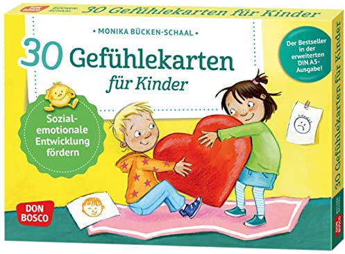 30 Gefühlekarten für Kinder: Sozial-emotionale Entwicklung fördern. Emotionen beschreiben und ausdrücken. Lösungen finden, Empathie lernen. Mit ... und innere Balance. 30 Ideen auf Bildkarten)