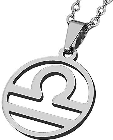ZENSE - Sternzeichen-Halskette für Männer, Durchmesser 2 cm, mit Kette
