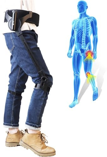 WDDEYYDS Andador Vertical Ayudas para Caminar para Personas Mayores, Equipo Entrenamiento rehabilitación piernas portátil liviano Ayudas Caminar energía Corporal biónica,L