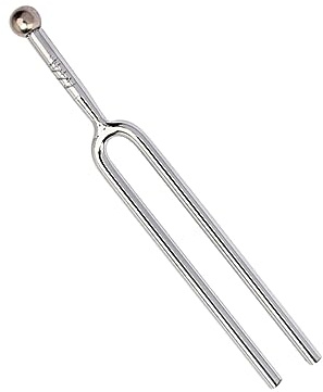 ibasenice 440hz A-ton Stimmgabel aus Metall Silber für Violine Gitarre Musikinstrumente mit Klarem Ton und Langem Klang Standard A440 Stimmgerät für Musiker und Lehrer