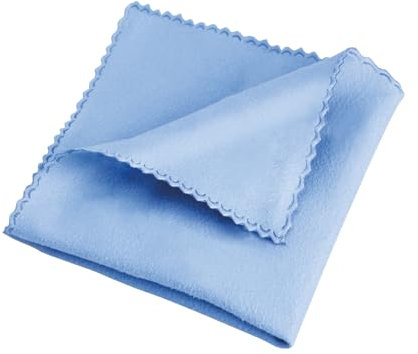 EKON Chiffon en microfibre lavable, 20 x 20 cm, idéal pour les écrans et les écrans, réutilisable, bleu clair