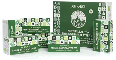 Alpi Nature Ortiga Verde Infusión Orgánica, 120 Bolsitas, 120g, Paquete de 6 x 20 Bolsitas de 1g