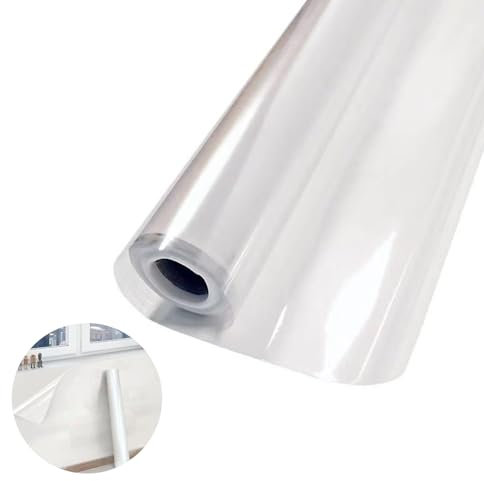 Film Protection Murale Electrostatic Non Adhesif Film Transparent Autocollant Protection Mur Cuisine pour Murs Meubles Maison, 40 X 300cm