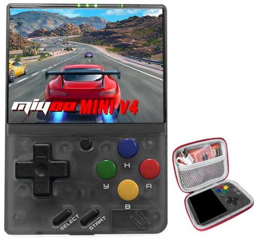 Miyoo Miyoo Mini V4 Retro Game Console, Portable Handheld Game Console with 2.8'' HD Screen, 2002mAh Battery