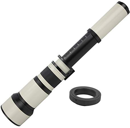 Objectif Téléobjectif Manuel 650-1300 Mm F8-F16 M avec A pour Appareils Photo à Monture AF - Qualité Al et Performances Polyvalentes