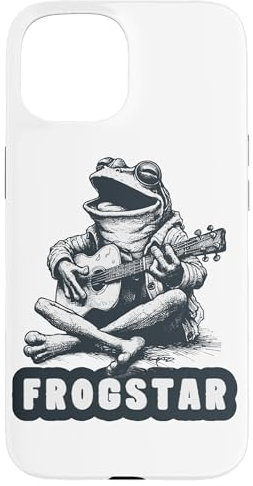 Frosch Kröte lustiges Statement Musik Gitarre Frösche Hülle für iPhone 15