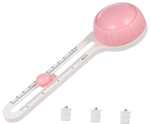 YOSADIER 1set Taglierina Rotonda Regolabile per Carta e Cartone Strumento per Creare Cerchi con Ricambi Utile per Scrapbooking e Progetti di Carta con Comparto per Parti di Ricambio