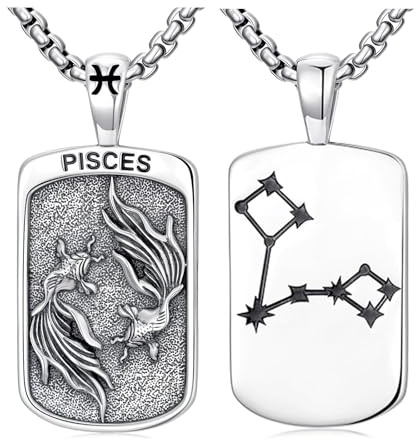 PROESS Collana con segno zodiacale, in argento Sterling 925, con 12 costellazioni, ciondolo oroscopo, astrologia, collane con segno zodiacale, gioielli per donne, Argento sterling