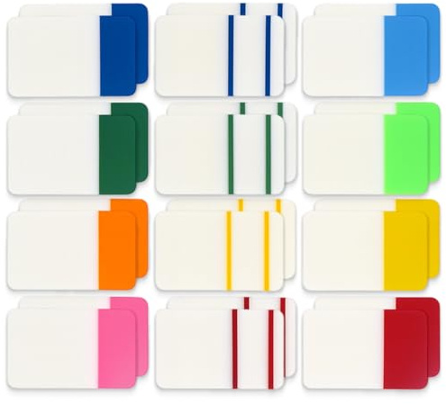480 piezas marcadores adhesivos 2,5x4cm, marcadores de página transparentes y escribibles, etiquetas adhesivas para libros, cuadernos, documentos, señaladores de oficina y estudio