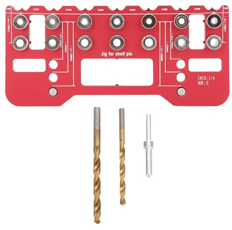 Bohrschablone Für Möbelgriffe, Aluminiumlegierung, Verstellbar 37-64mm, 64/128 / 192mm Bohrabstand - Präzise Positionierung, Langlebiges Material, Ideal Für Möbel - Und Türm