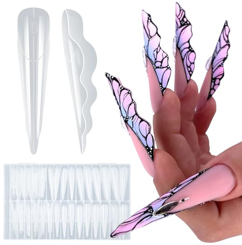 Plantillas de uñas con patrón de, 150 Uds, plantillas de uñas para gestión eficiente de inventario y salón de comercio electrónico