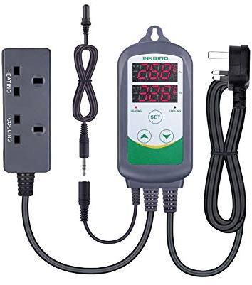 Inkbird ITC-308S Aquarium Thermostats Digital Temperature Controller for Freshwater Saltwater Aquarium Tank Tropical Fish Shrimp - Cooling Heating Control