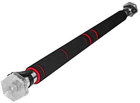 SportVida Klimmzugstange Tür für türrahmen. Pull up Bar Door Frame. Türstange für das Training zu Hause oder im Fitnessstudio. Einstellbare Breite. (Width: 65-103)