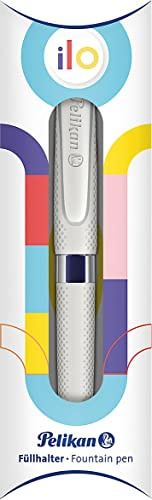 Pelikan 817806 ilo Füllfederhalter Kartuschenfüllsystem, Weiß