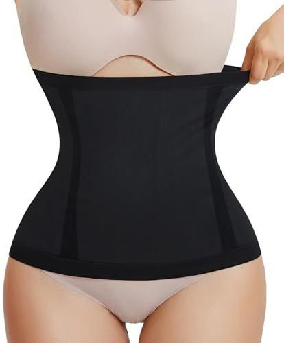 Gotoly Taillentrainer für Damen, Bauchkontrolle, Taillenmieder, Bodyshaper, nach der Geburt, Erholungsgürtel, Schwarz , XXL/3XL