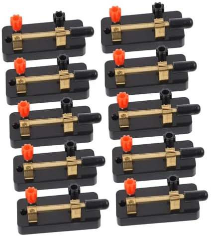 Angoily 10pièces Spst Single Throw Switches Pour Équipement Électronique De Laboratoire Physique Scolaire Avec Connexion à Vis Pour Projets Éducatifs