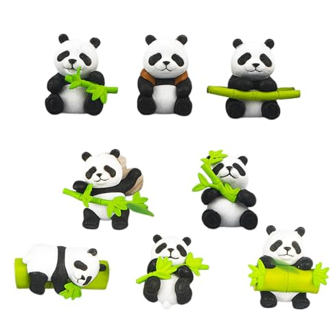 Panda-Magnete Für Schließfächer, Kunstharz Panda Kühlschrankmagnete, Tier-kühlschrankmagnete, 8 Stück Niedlicher Spülmaschinenmagnet, Panda-Kühlschrankmagnete, Dekoration Zum Basteln