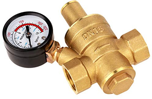 Focket Válvula de Reducción de Presión de Agua Ajustable con Dispositivo de Medición para Equipos de Agua del Grifo 1.6 MPa Instalación