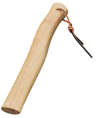 Axe Handle Replacement, Axe Handle 12.6 Inch Replacement with Loop Short Shock Resistant Hatchet Accessories with Smooth Textured for Firewood Cutting