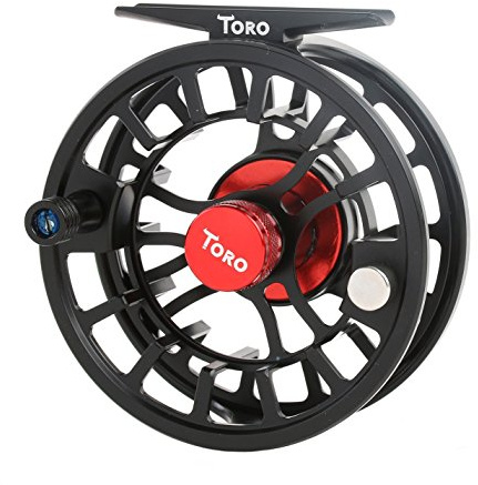 M MAXIMUMCATCH Maxcatch TORO Fly Reel with CNC-machined Aluminum Alloy Body Large Arbor Fly Fishing Reel 3/4, 5/6,7/8wt (Black, Green, Blue) (Black, 7/8wt)