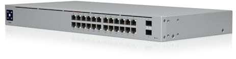 Ubiquiti Unifi Switch UsW-24-Poe - Switch - Gestito - 24 X 10/100/1000 [16 Poe+] + 2 X Gigabit Sfp - Desktop, Montabile Su Rack - Poe+ [95 w]
