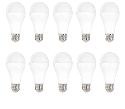 NCC-Licht 10 x LED Leuchtmittel Birnenform 15W = 100W E27 matt 4000K (Neutralweiß)