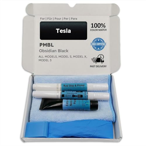 Genuine Colors Lackstift Obsidian Black PMBL für Tesla Schwarz Model S X 3