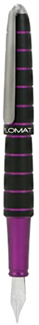 DIPLOMAT ELOX Füllfederhalter B/Handgefertigt/mit Geschenkbox/Füllhalter Füller Fountain Pen/Füllfederhalter/Farbe: Schwarz Lila