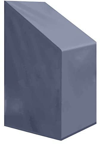 Premium Abdeckplane Stapelstühle 65x95x93/133 cmEssbank Sitzbank Holzbank Gartenmöbel Gartentisch Hülle Abdeckung Haube Schutzhülle Abdeckhaube 900 D, 500 g/m², 6.000 mm Wasserbeständigkeit Anthrazit