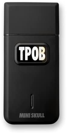 TPOB Mini Skull Single Shaver Compact Design that can fit in Your Pocket with a Turbo Charged Motor, Perfect for Both Professional and at-Home use (Black)