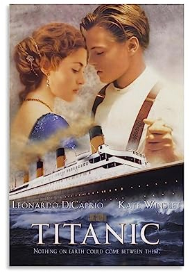 ELedvb Titanic Poster Film Kate WinsletCanvas Poster Dekorative Malerei Leinwand Wandposter und Kunstdruck Modern Familie Schlafzimmer Dekor Poster 20 x 30 cm
