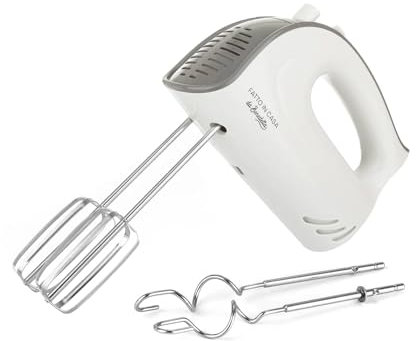 Fatto in Casa da Benedetta – Sbattitore elettrico da Cucina (5 Velocità + Funzione Turbo) con doppio Set di Fruste lunghe per Montare e Impastare, Potenza 500 W