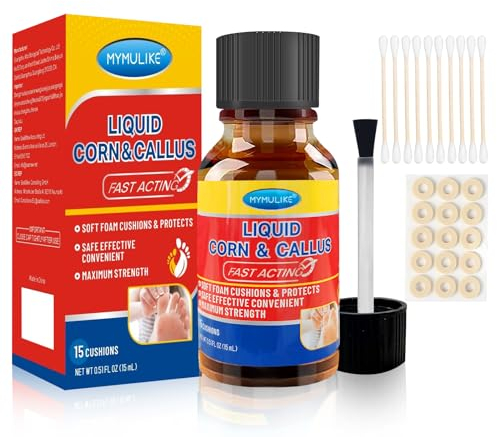 LIQUID WART&CORN REMOVER, 15ml Wart Remover, LöSung Gegen HüHneraugen Und Hornhaut, HüHneraugen Entferner, Warzenentferner, Mais Linderung von Maisschmerzen und Fußpflege, Warzen Entfernen