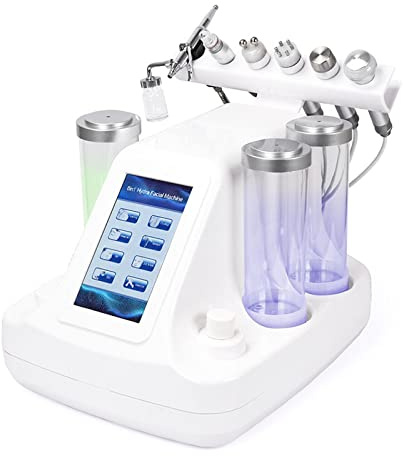 czyuRachel 7 In1 Wasser Hydra Dermabrasion Hydro Tiefenreinigung Gesichtspflegegerät Geräte, Sauerstoff Maschine Gesichtspflege Peeling Hydro Dermabrasion Jet Peel Kleine Blase Gerät