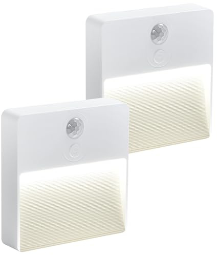 HOTUT automatiskt LED-nattljus, nattljus med rörelsesensor, färgskiftande RGB för barn, babysovrum, kök, hall, trappor, vardagsrum