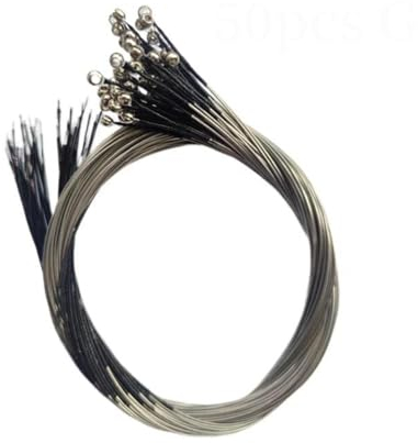 50 Sätze Geigensaiten aus Neusilber in der Größe 3/4-4/4 für Geigenteile und Zubehör (Color : 50pcs G-strings)