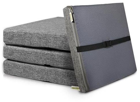 M Mute Touch 4PCS Linen Soft Foam Seat Cushion | 15x14x2 Inches Bar Stool Cushions Square | Thickened Recliner Cushion | Chair Cushion with Removable Cover (Dark Grey)