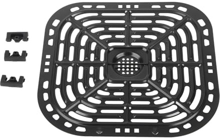 Air Fryer Replacement Grill Pan, Non-Stick Coating, Reusable BBQ Rack Grill Plate Tray Basket Parts for Kitchen